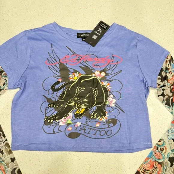 Ed Hardy RARE Jaguar Tattoo sleeve - Picture 2 of 11